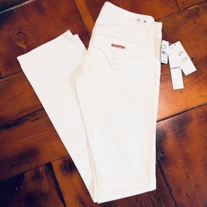 White Hudson baby boot jeans